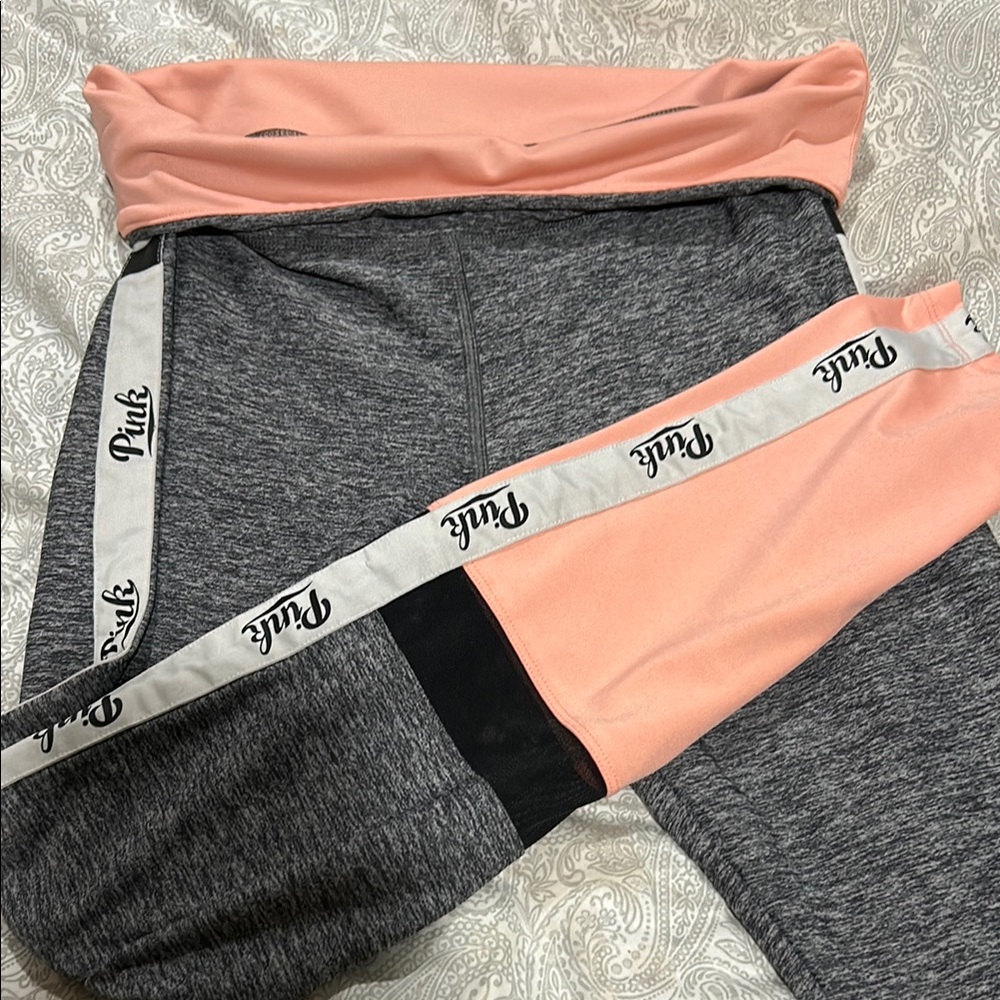 PINK Victoria's Secret Pink and Gray Sweatpants